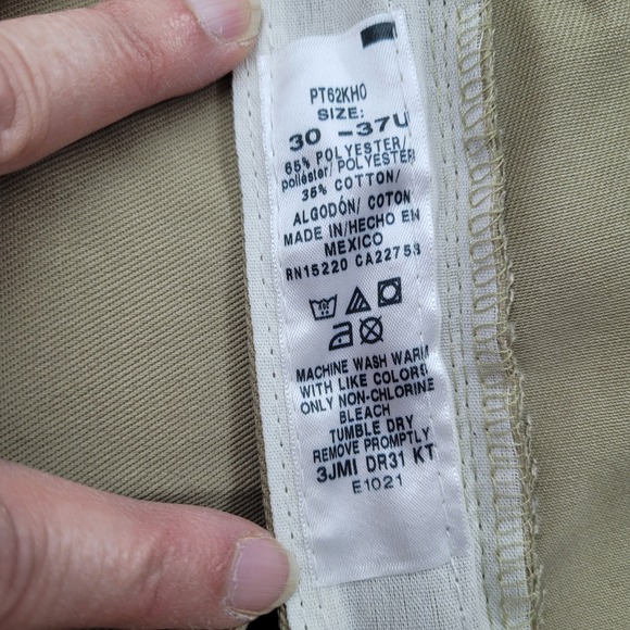 Red Kap Mens Khaki‎ Work Pants PT62KHO 30x37 Utility Uniform Unhemmed New - Picture 4 of 9